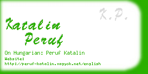 katalin peruf business card